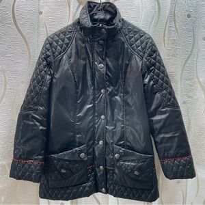 Elegant Black Quilted Puffer Jacket